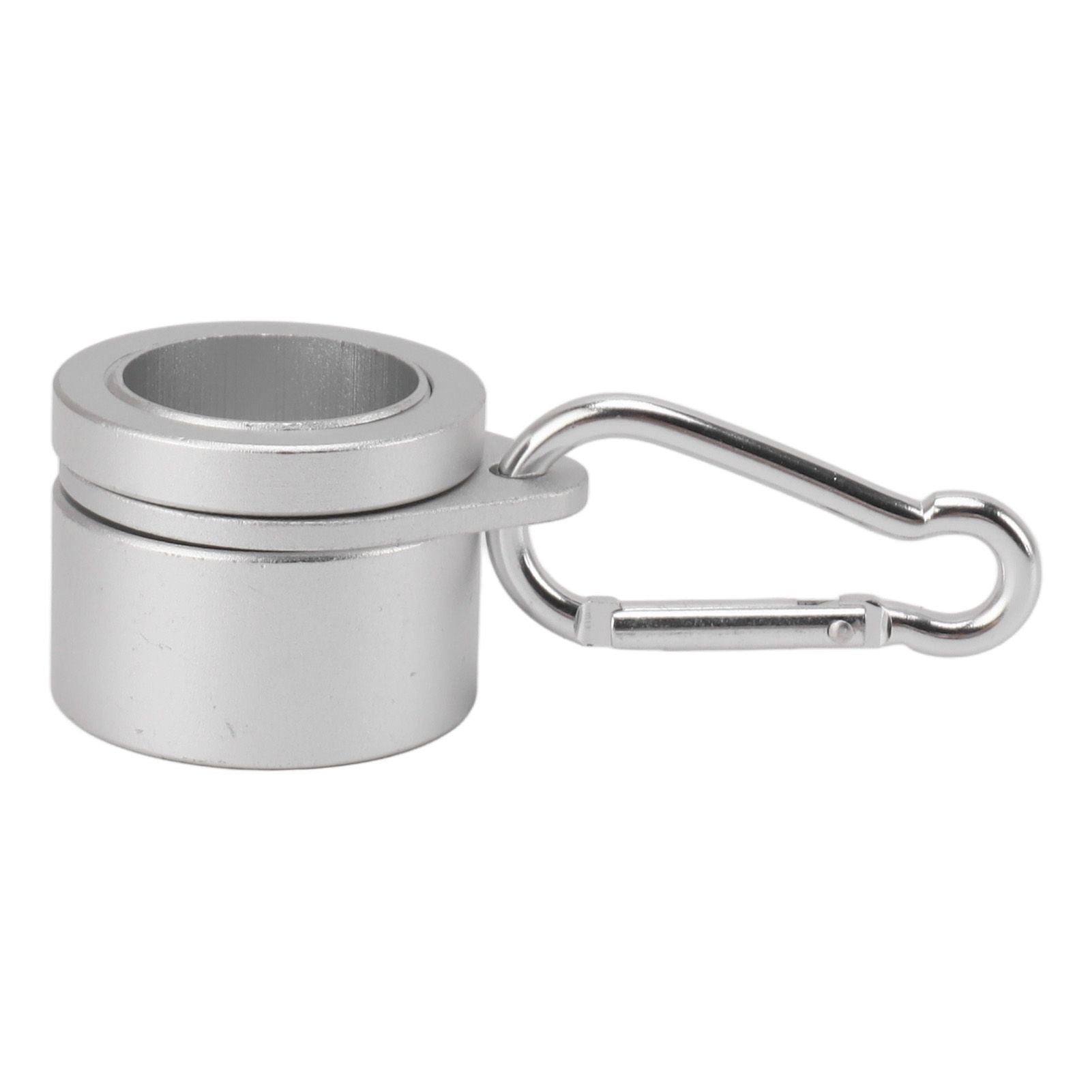 2 Pcs G3/4 Flag Pole Rings Aluminium Alloy 360° Rotating Anti Wrap Spinning Flagpole Mounting Clip Kit Silver