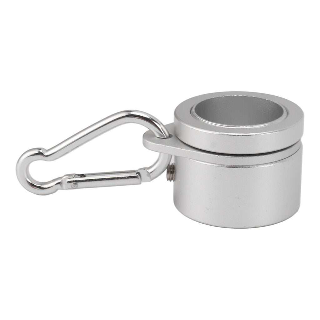 2 Pcs G3/4 Flag Pole Rings Aluminium Alloy 360° Rotating Anti Wrap Spinning Flagpole Mounting Clip Kit Silver