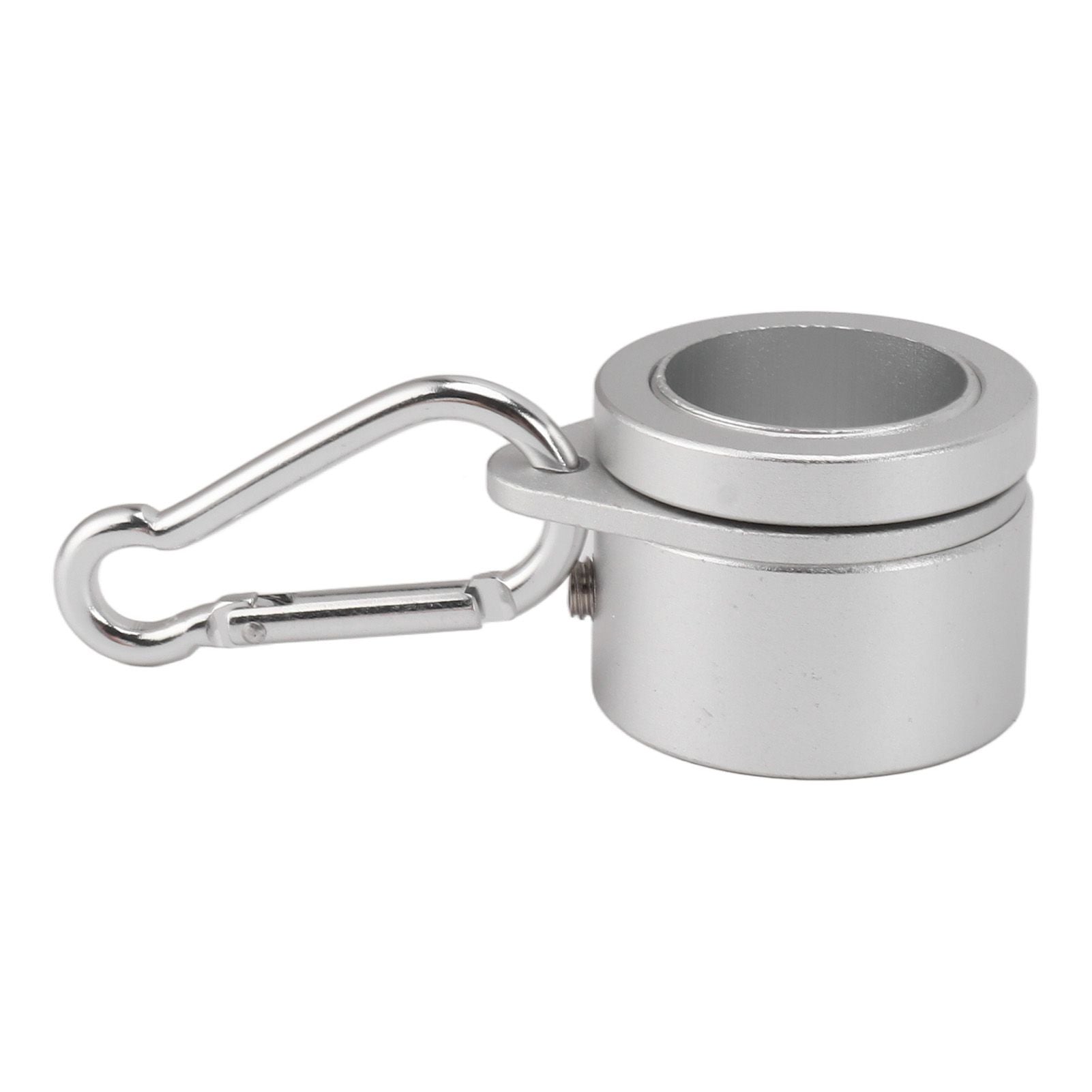 2 Pcs G3/4 Flag Pole Rings Aluminium Alloy 360° Rotating Anti Wrap Spinning Flagpole Mounting Clip Kit Silver
