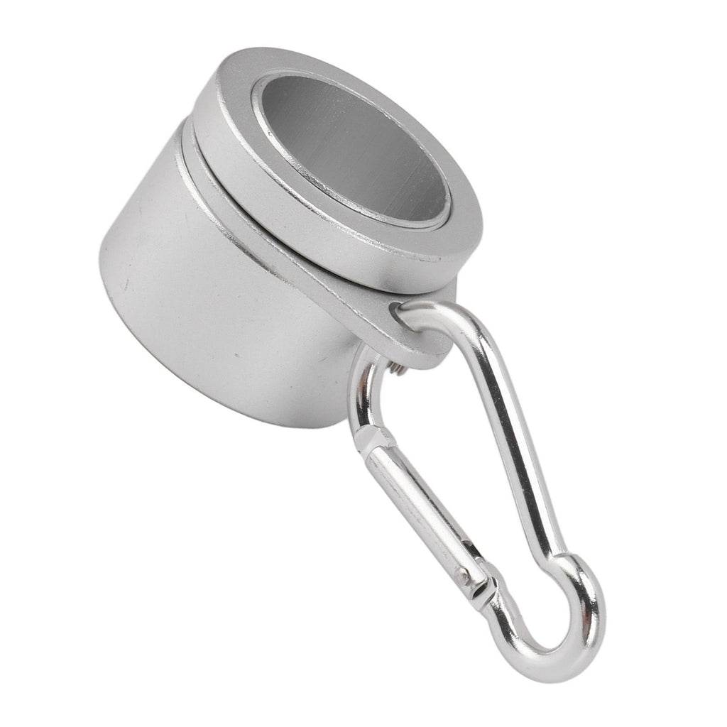 2 Pcs G3/4 Flag Pole Rings Aluminium Alloy 360° Rotating Anti Wrap Spinning Flagpole Mounting Clip Kit Silver