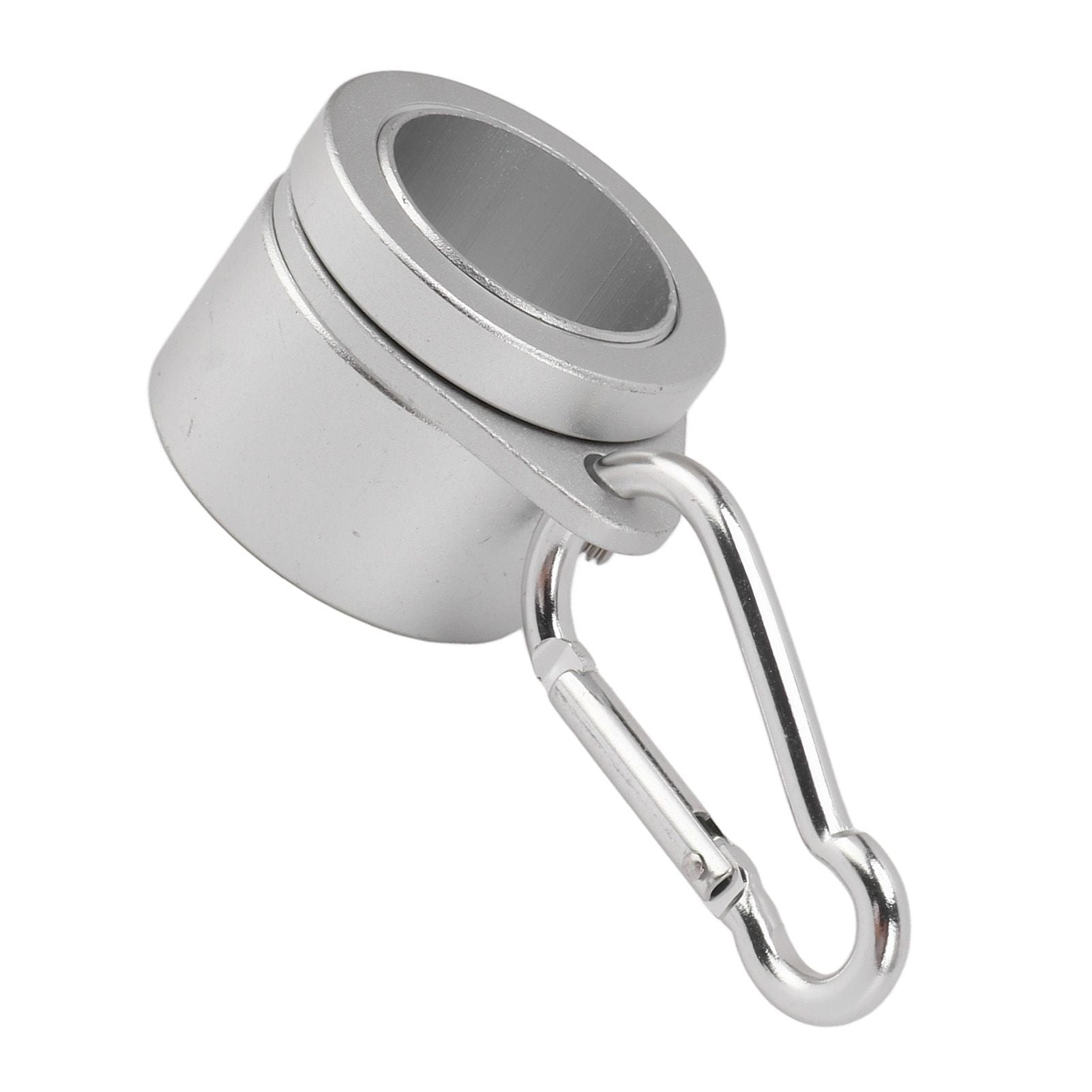 2 Pcs G3/4 Flag Pole Rings Aluminium Alloy 360° Rotating Anti Wrap Spinning Flagpole Mounting Clip Kit Silver