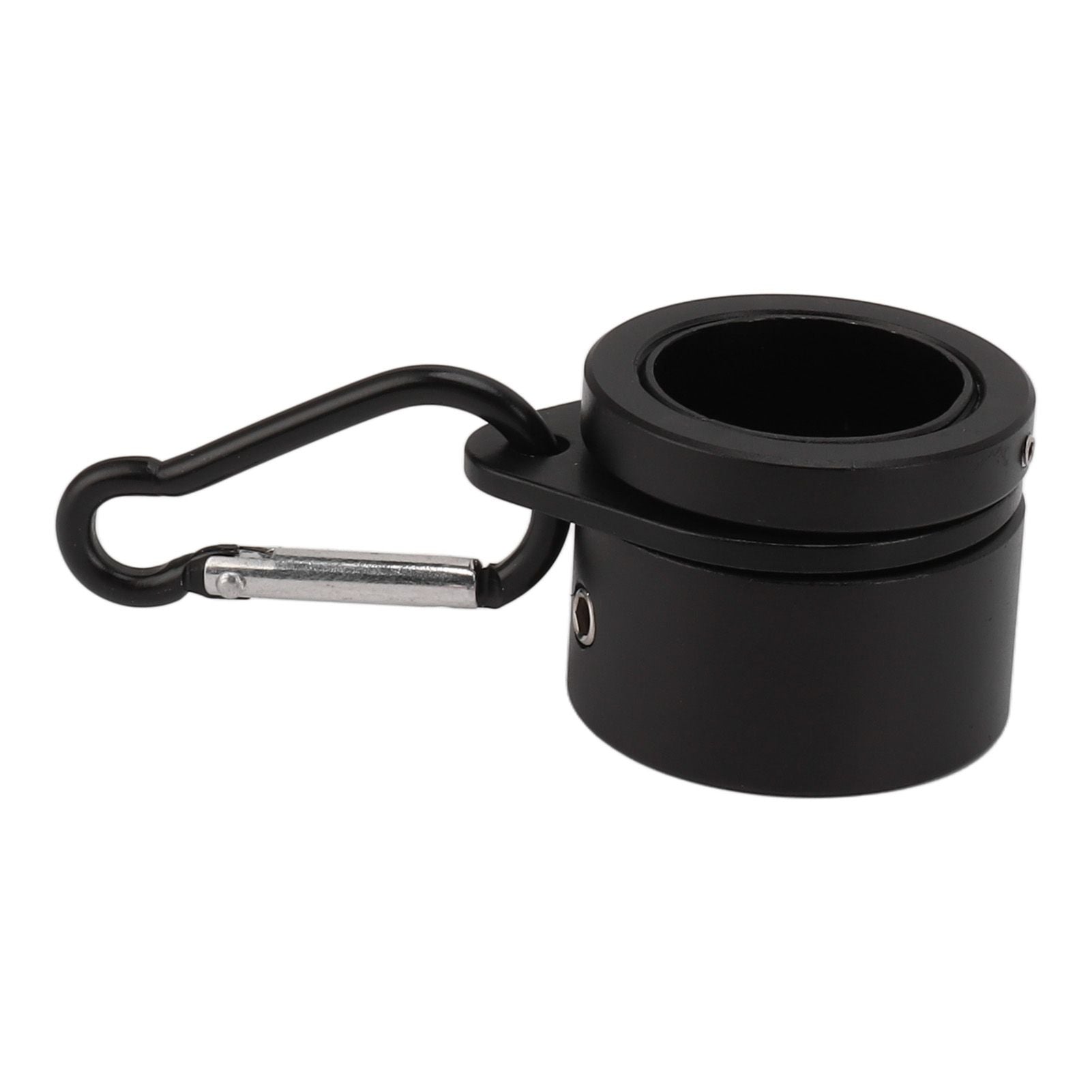 2 Pcs G3/4 Flag Pole Rings Aluminium Alloy 360° Rotating Anti Wrap Spinning Flagpole Mounting Clip Kit Black