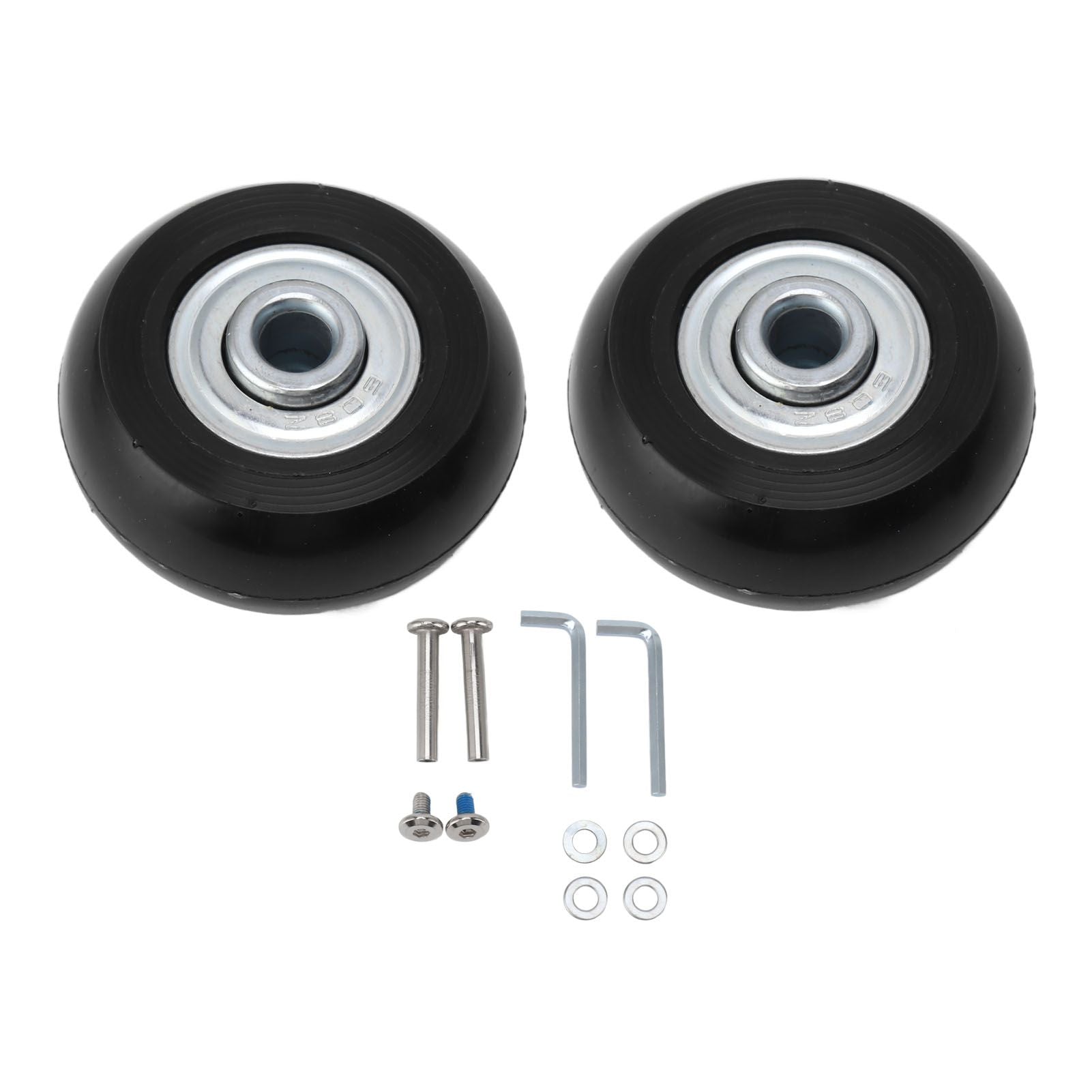 2pcs Suitcase Caster Wheels Replacement Mute Rubber Swivel Caster Wheels Bearings Repair Kits 40mm X 18mm