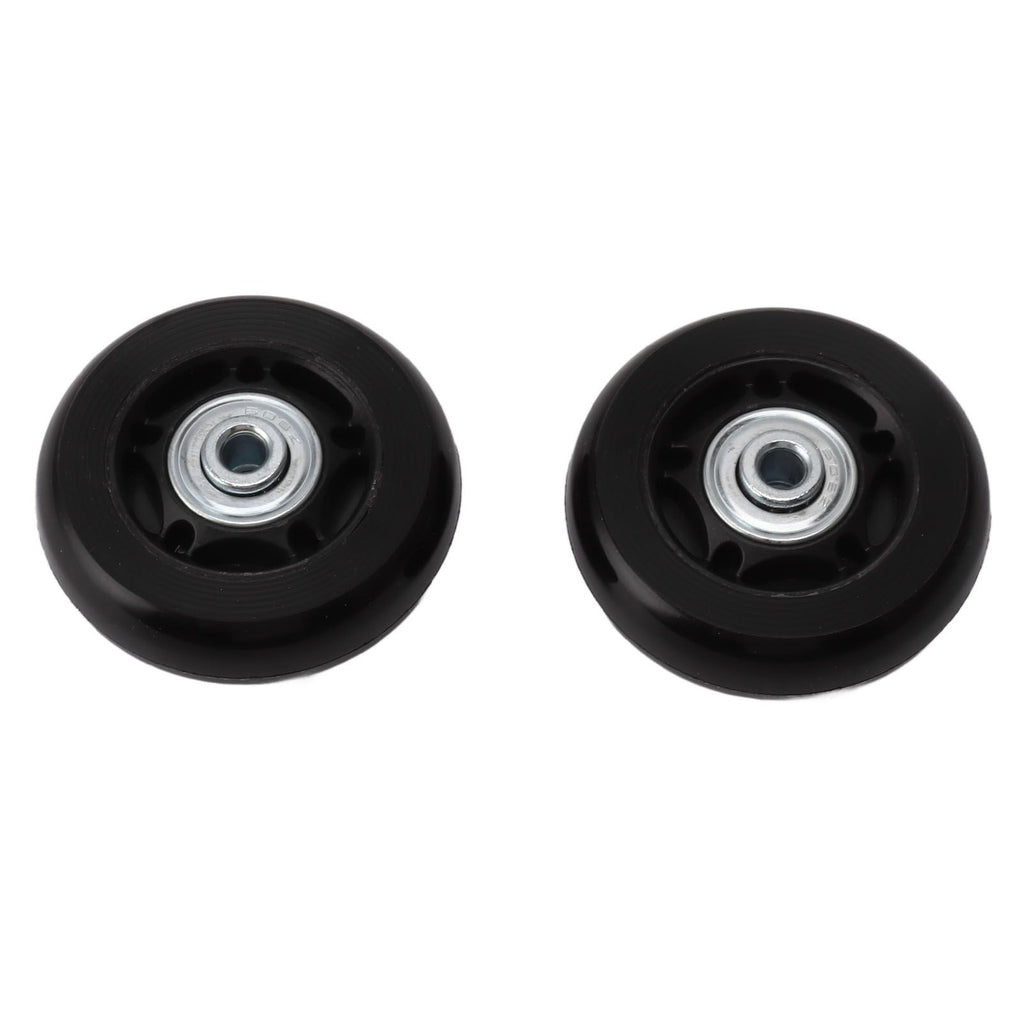 Luggage Wheel Replacement Kit Silent Operation Dual Bearing Swivel Caster Wheels Bearings Repair for Trolley Case Suitcase 60x18mm/2.4x0.7in