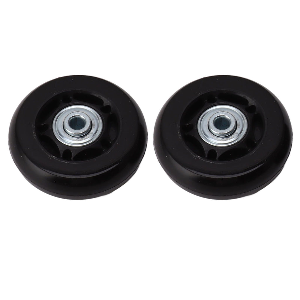 Luggage Wheel Replacement Kit Silent Operation Dual Bearing Swivel Caster Wheels Bearings Repair for Trolley Case Suitcase 60x24mm/2.4x0.9in