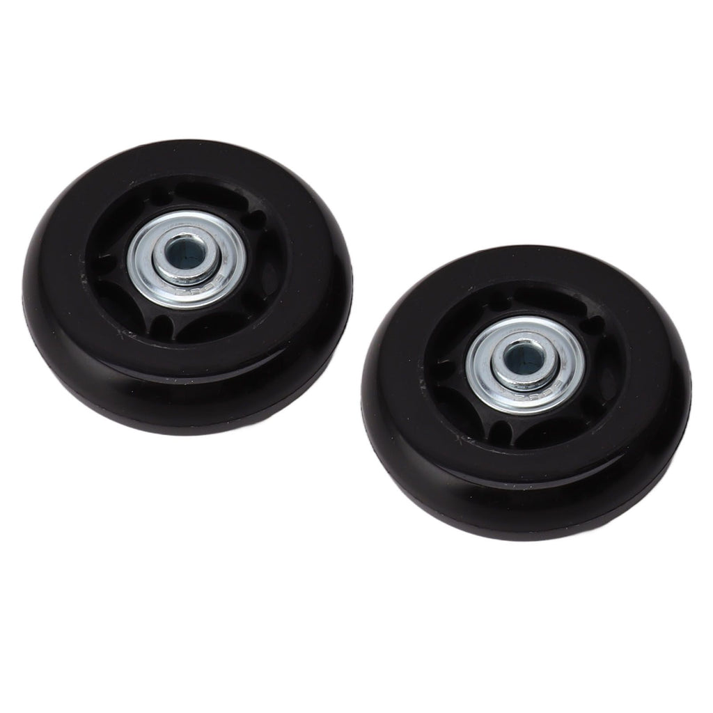 Luggage Wheel Replacement Kit Silent Operation Dual Bearing Swivel Caster Wheels Bearings Repair for Trolley Case Suitcase 64x24mm/2.5x0.9in