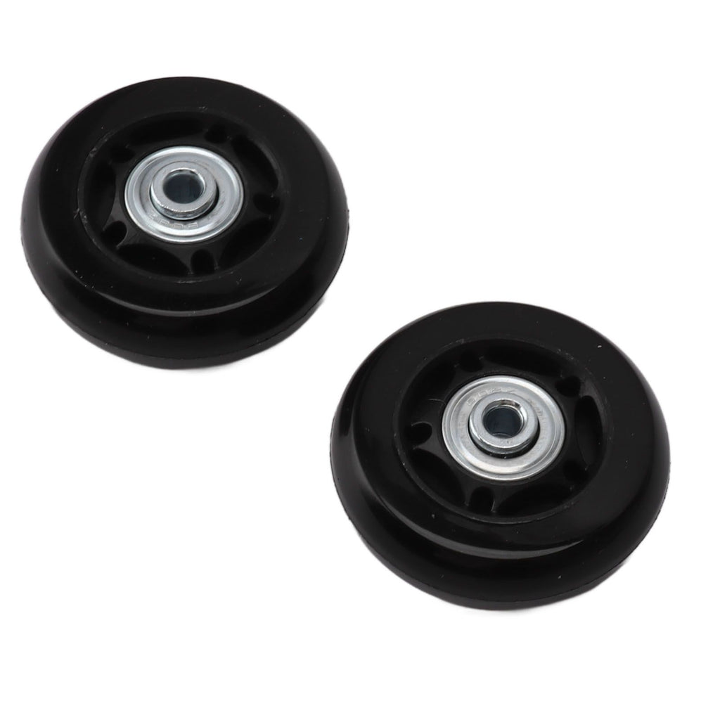Luggage Wheel Replacement Kit Silent Operation Dual Bearing Swivel Caster Wheels Bearings Repair for Trolley Case Suitcase 64x24mm/2.5x0.9in