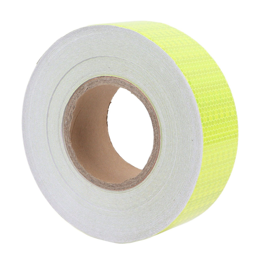 Pure Color Fluorescent Yellow Reflective Tape Warning Reflective Strip for Cars Motorcycles Bicycles