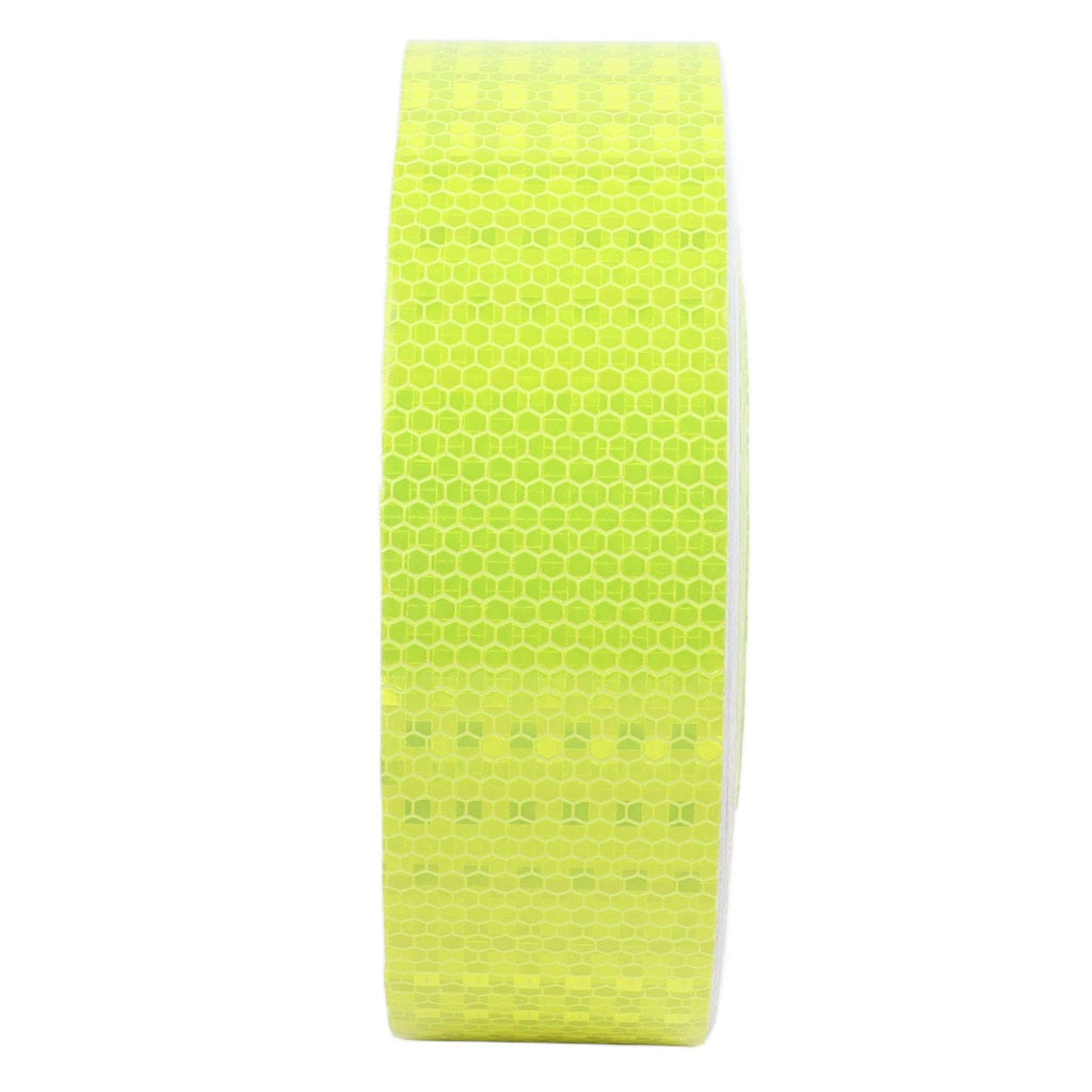 Pure Color Fluorescent Yellow Reflective Tape Warning Reflective Strip for Cars Motorcycles Bicycles