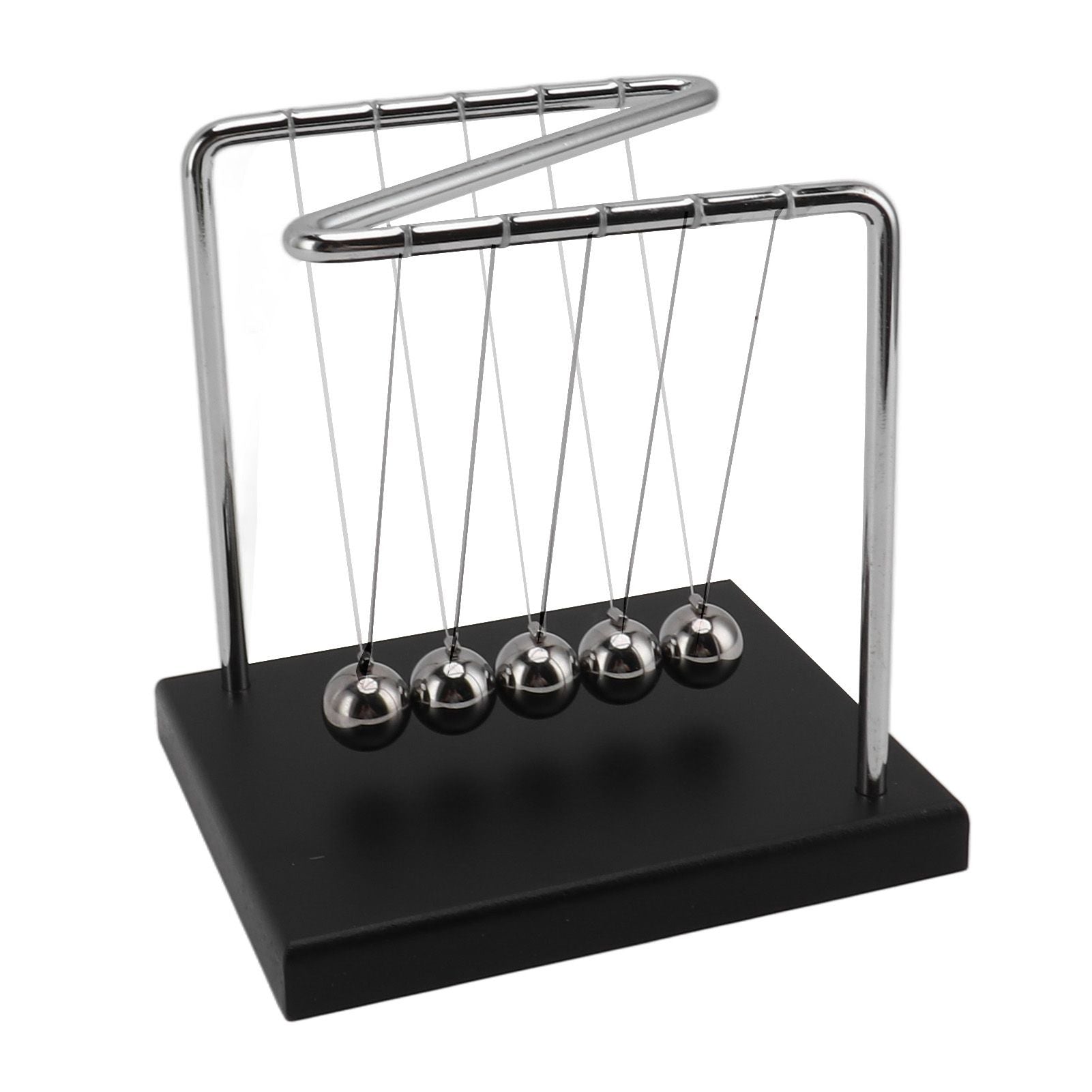 Balance Steel Swing Balls Z Shape N Shape Wooden Base Pendulum Ball for Home Decoration Fun Science Accessories