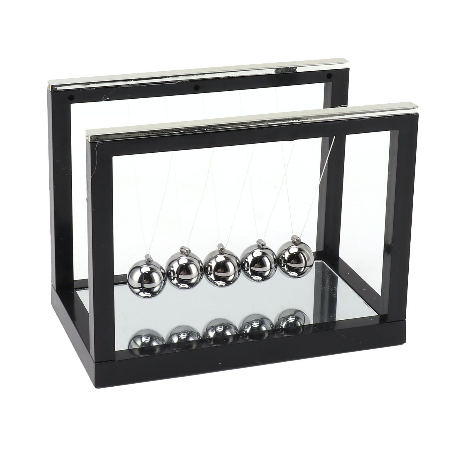 Newton Cradle Balance Balls Stainless Steel Balance Balls Bottom Mirror Stress Reliefswing Balls Desktop Decoration Toy