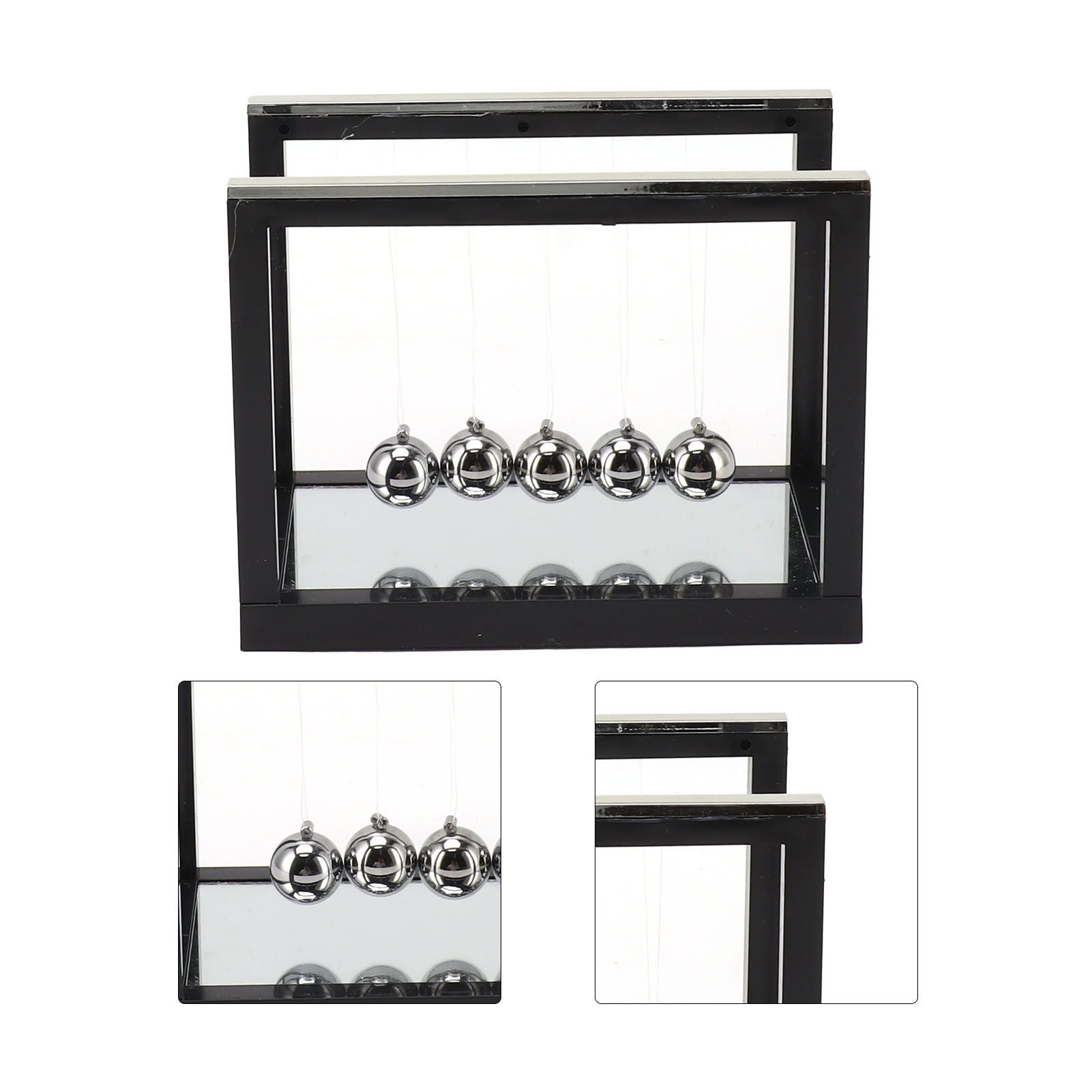 Newton Cradle Balance Balls Stainless Steel Balance Balls Bottom Mirror Stress Reliefswing Balls Desktop Decoration Toy