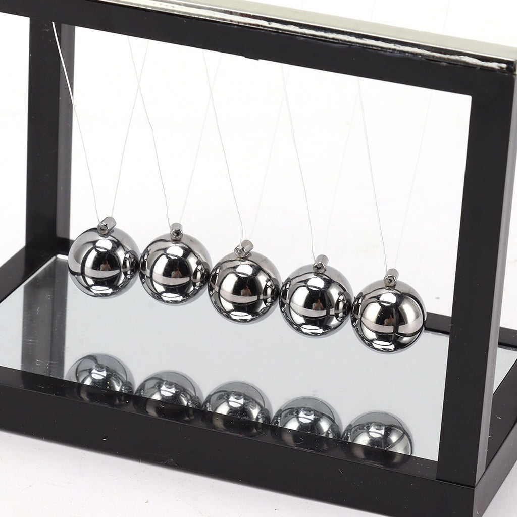 Newton Cradle Balance Balls Stainless Steel Balance Balls Bottom Mirror Stress Reliefswing Balls Desktop Decoration Toy