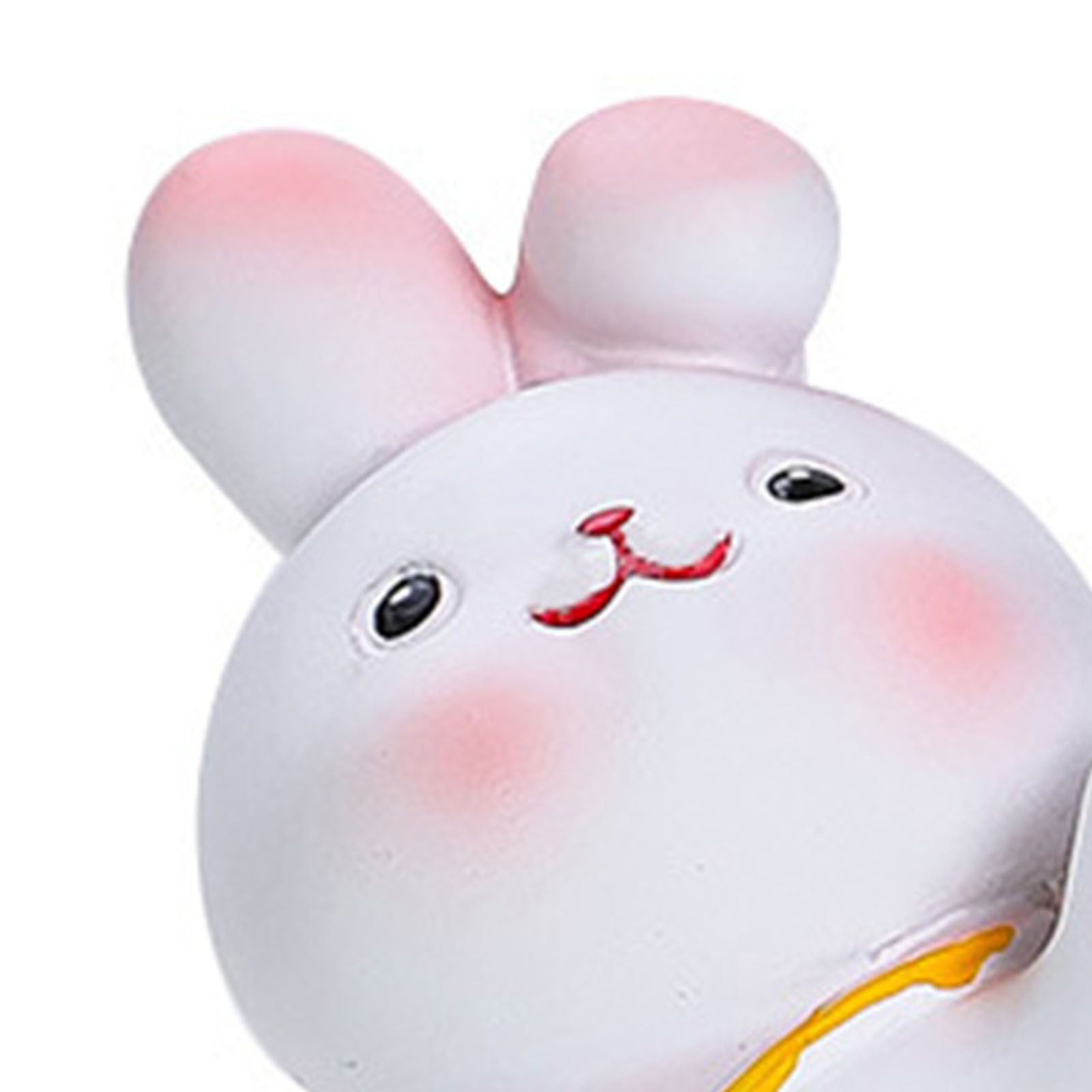 Cute Rabbit Cell Phone Stand Cartoon Resin Bunny Phone Holder Desk for Student Room Decoration Kicking