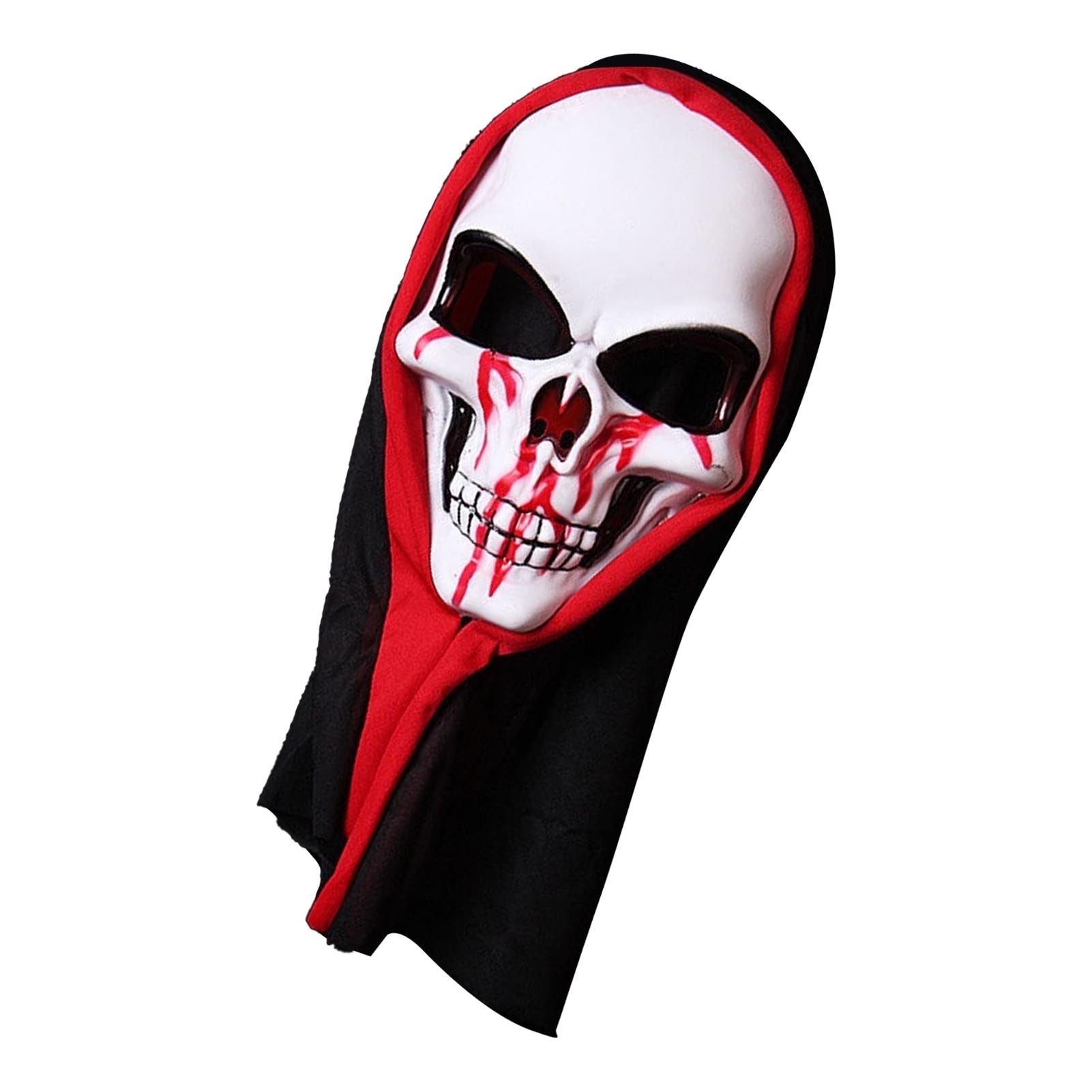 Skull Mask Skeleton Scary Ghost Death High Elastic Breathable Unisex Halloween Role Playing Props for Party Type 3