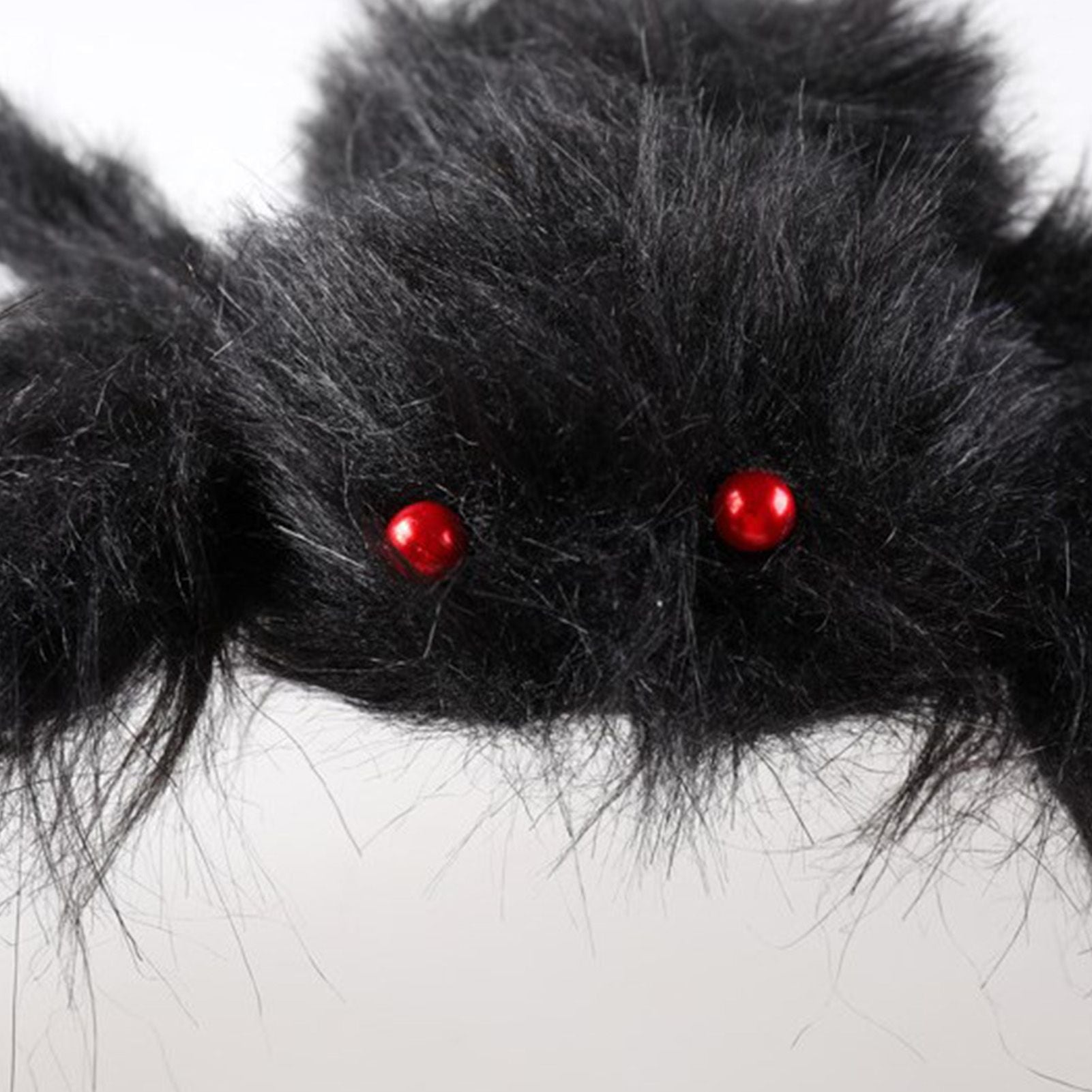 Giant Fake Spider Lifelike Halloween Posable Black Soft Hairy Fake Spiders Scary Decorations for Yard Home 125cm