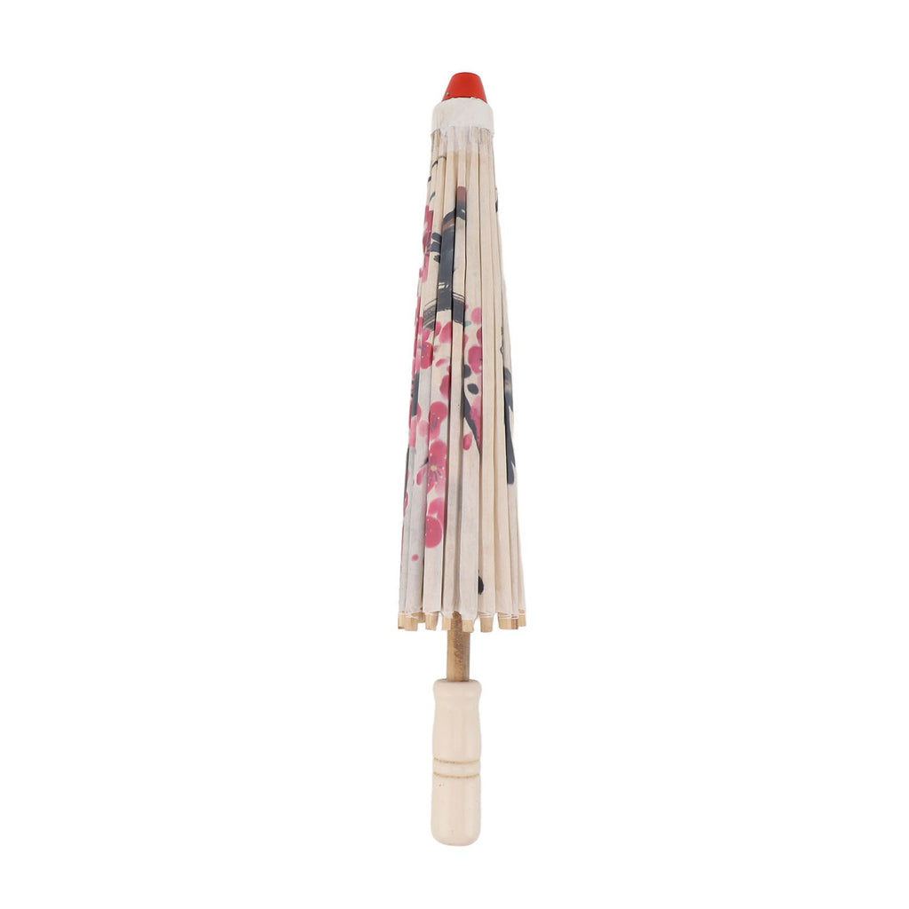 Chinese Oiled Paper Umbrella Handmade Paper Umbrella with Wood Handle for Performance Wedding Party