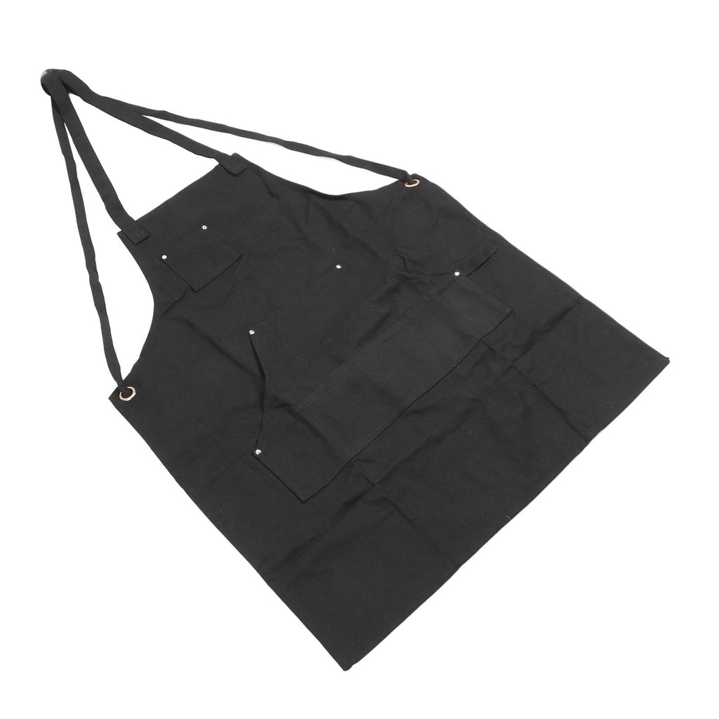 Work Apron Multifunctional Adjustable Canvas Work Apron with Pockets for Carpenter Electrician Chef Hairdresser