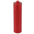 Keychain Medicine Holder Case 3 Compartment Waterproof Metal Travel Tablet Capsule Holder for Outdoor Red