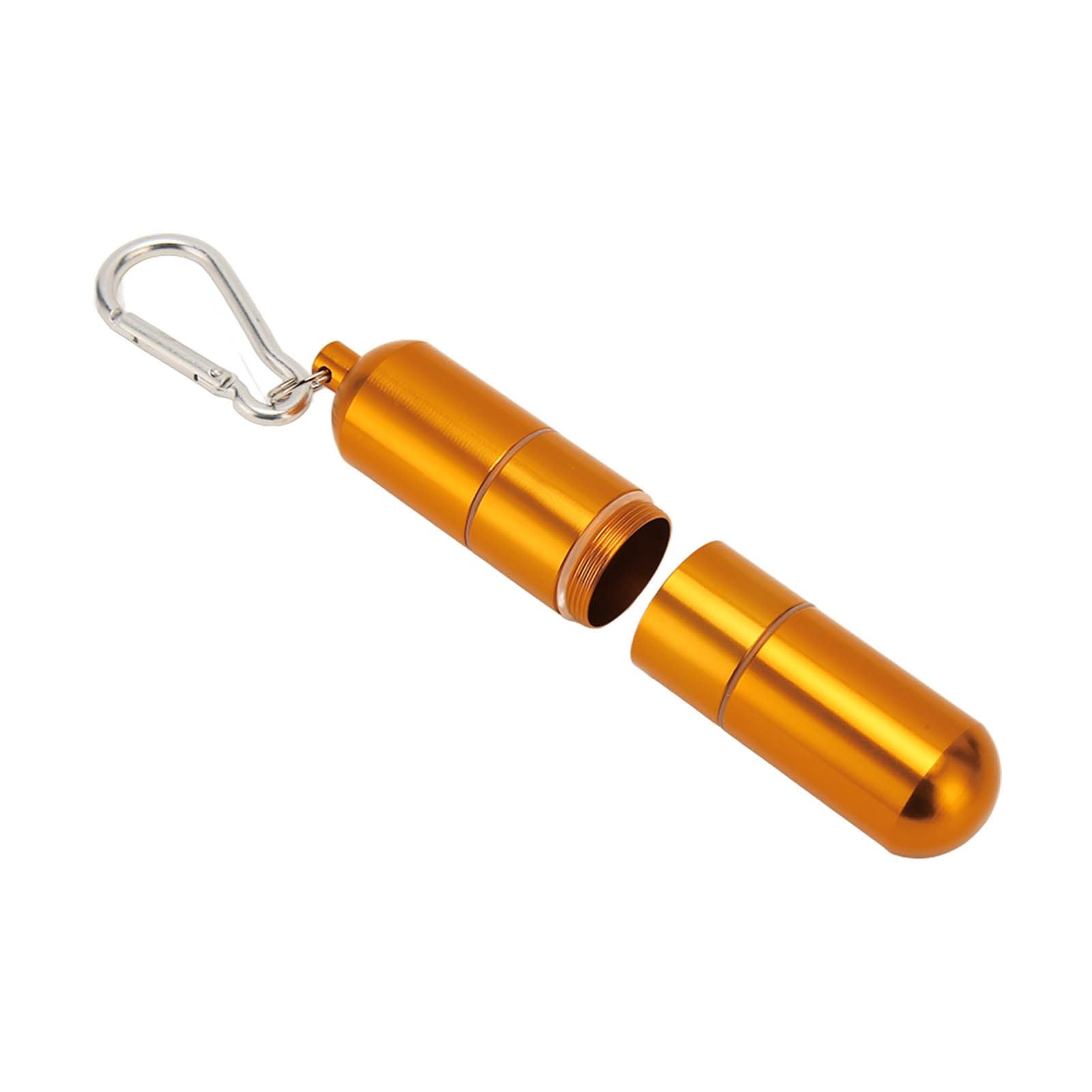 Portable Keychain Cigarette Case Aluminum Alloy Cigarette Tube Smoking Accessories for 10pcs 5.5mm Fine Cigarettes Gold