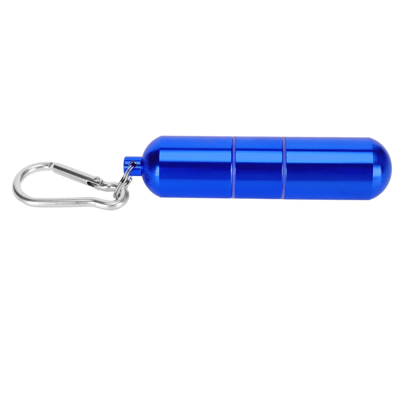 Cigarette Storage Tube Aluminum Alloy Sealed Waterproof Portable Cigarette Holder Container for Outdoor Travel Camping Hiking Blue