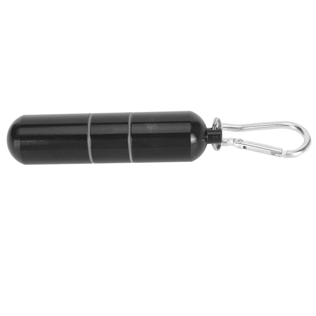 Cigarette Storage Tube Aluminum Alloy Sealed Waterproof Portable Cigarette Holder Container for Outdoor Travel Camping Hiking Black