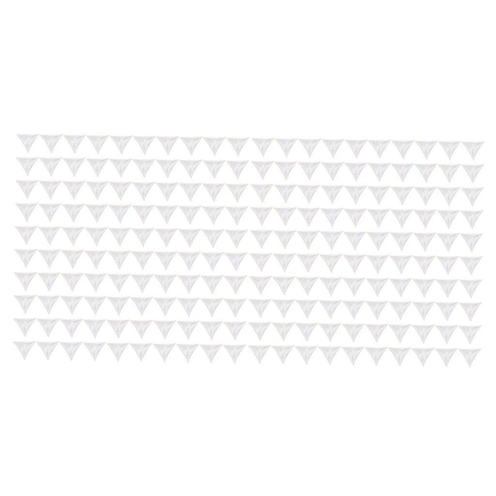 200pcs Inside Corner Dust Guards Clear Triangular Anti Collision Dust Proof Table Corner Guards for Stairs Closets Cabinets Drawers