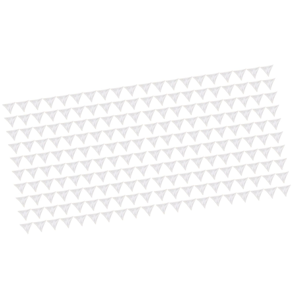 200pcs Inside Corner Dust Guards Clear Triangular Anti Collision Dust Proof Table Corner Guards for Stairs Closets Cabinets Drawers