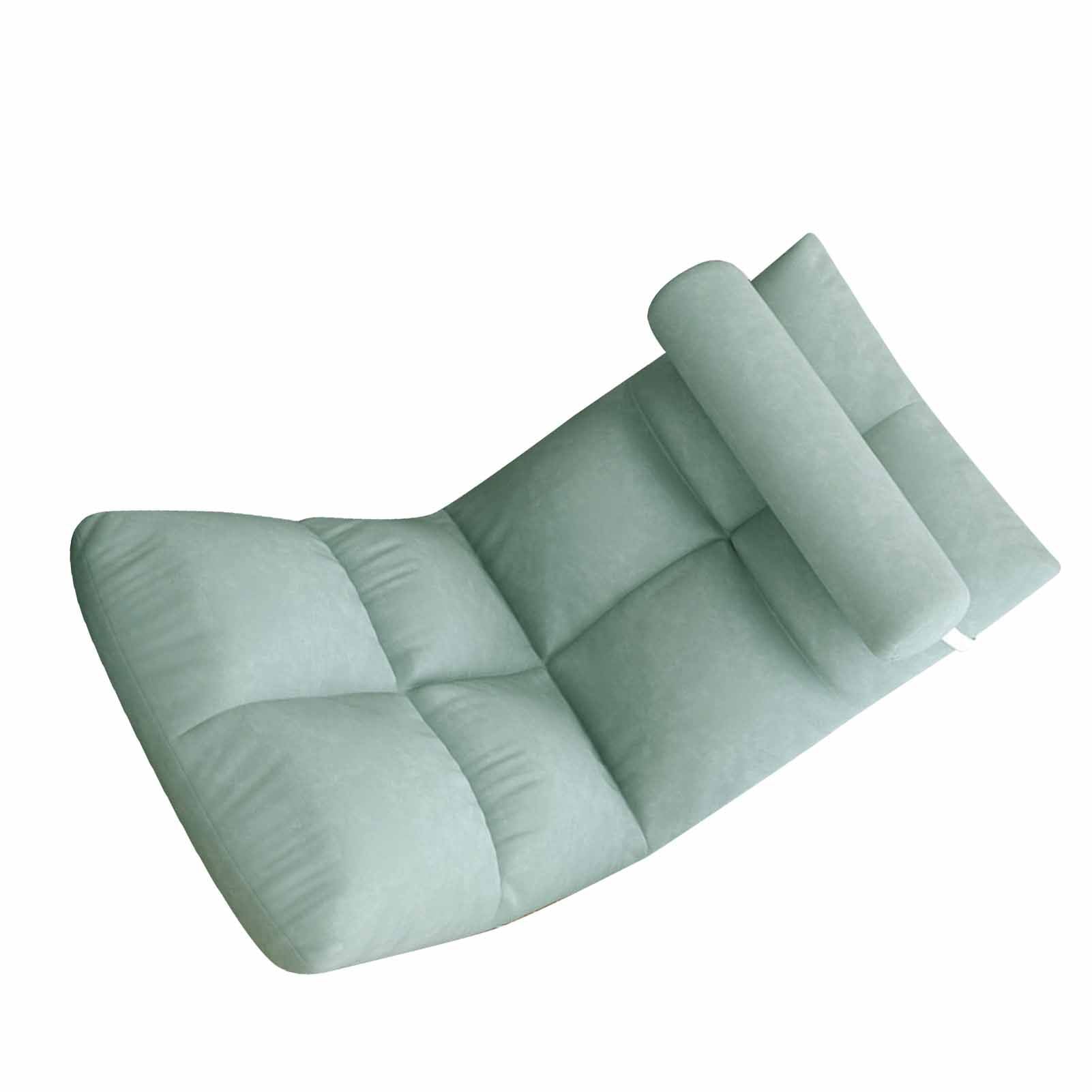 Floor Chair with Back Support Folding Sofa Chair Sleeper Bed Couch Recliner Floor Gaming Chair Meditation Chair for Adults Peacock Blue