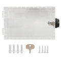 Thermostat Lock Box Universal Large Transparent Thermostat Protective Guard for Thermostat On Wall Coded Lock