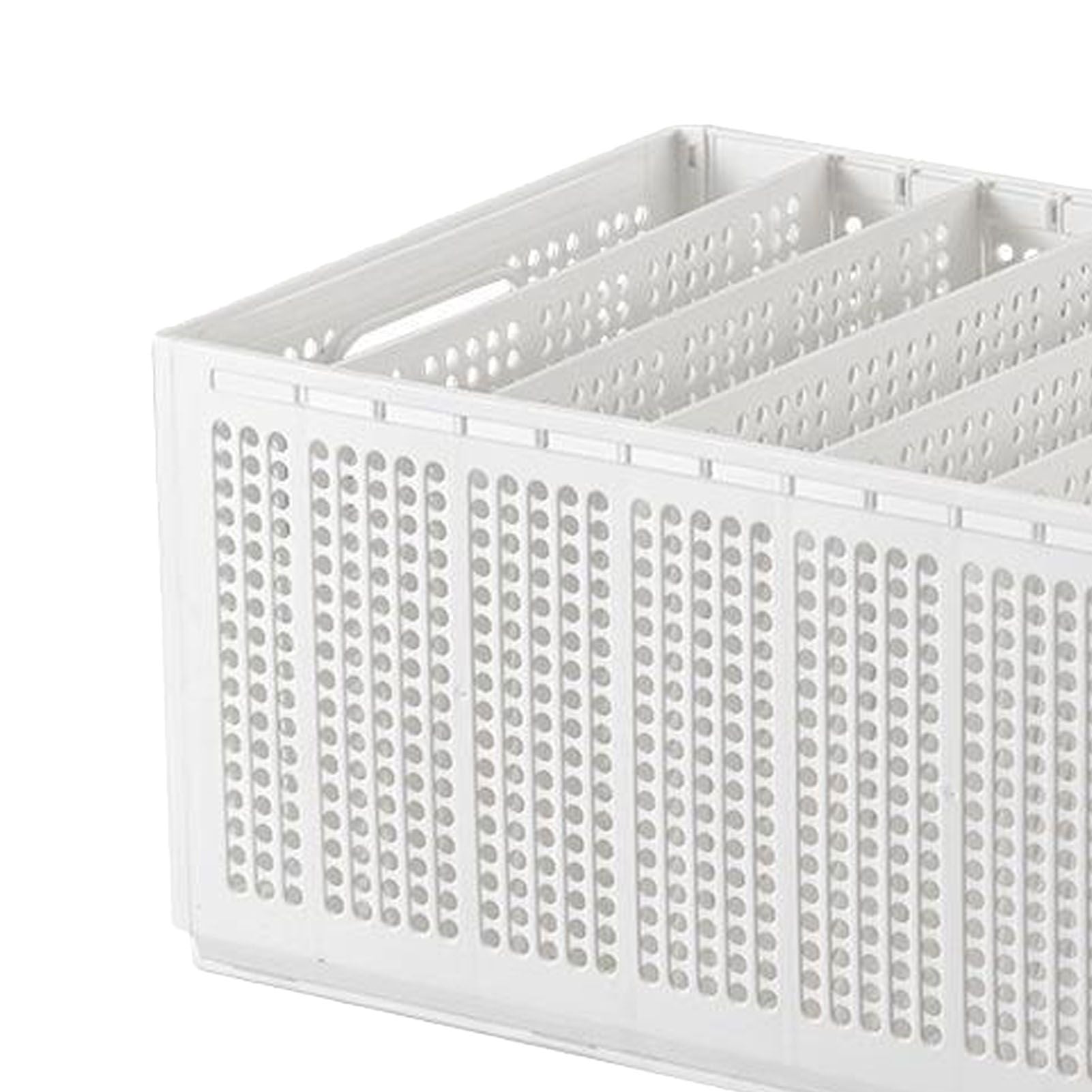 Closet Foldable Pants Storage Box Pure White Adjustable Dividers Rugged Divided Clothing Storage Boxes for Bedroom Wardrobe Large 7 Grids: 6 Baffles