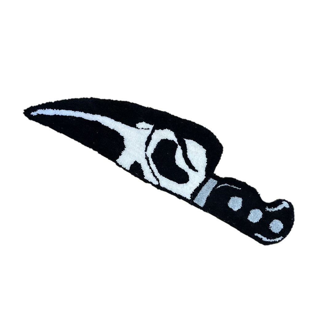 Skull Knife Carpet Horror Scary Scream Bedside Rug Wear Resistant Cashmere Home Welcome Decor 76.2CM