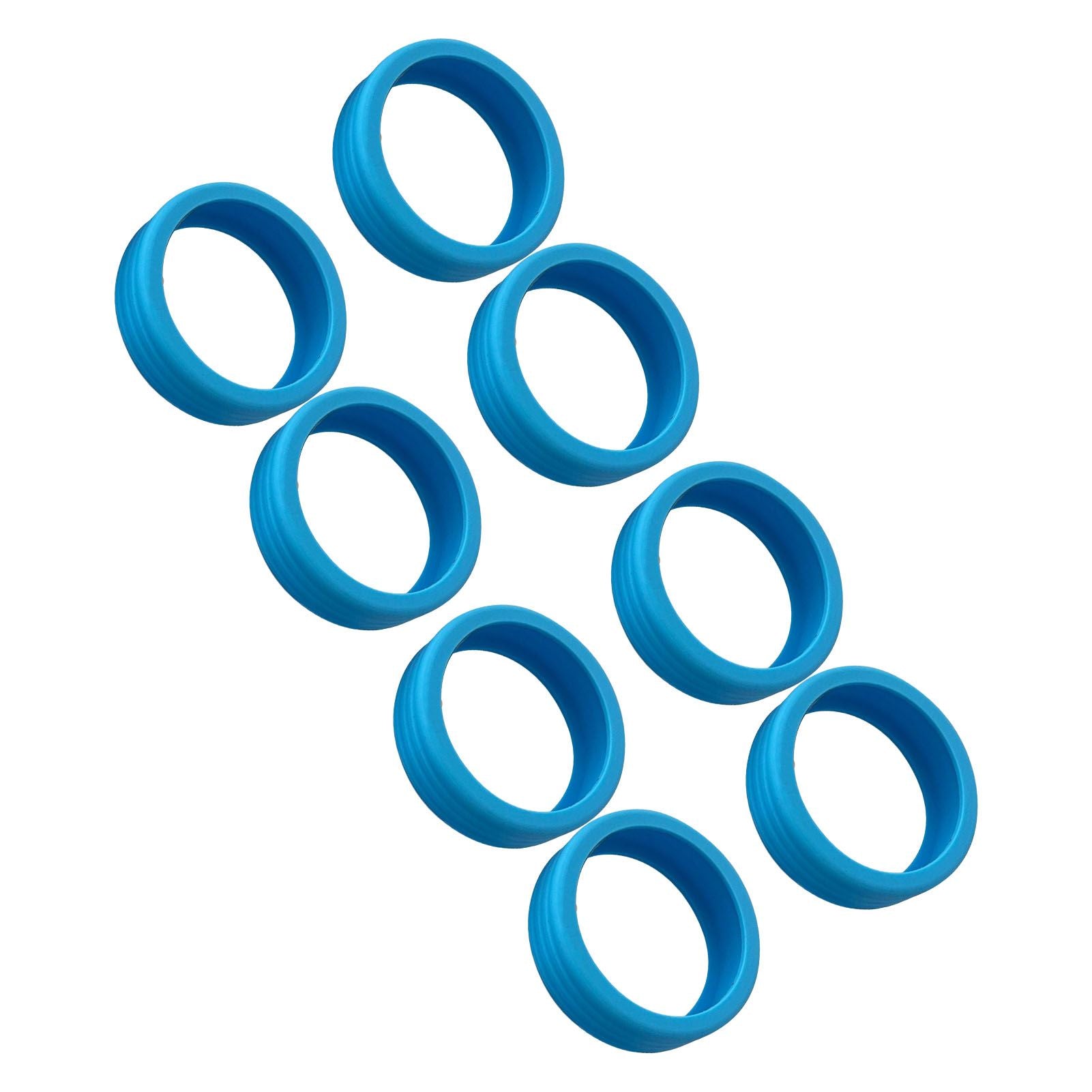 8PCS Luggage Suitcase Wheels Covers Noise Canceling Shock Absorbing Trolley Case Silicone Caster Protection Cover Blue