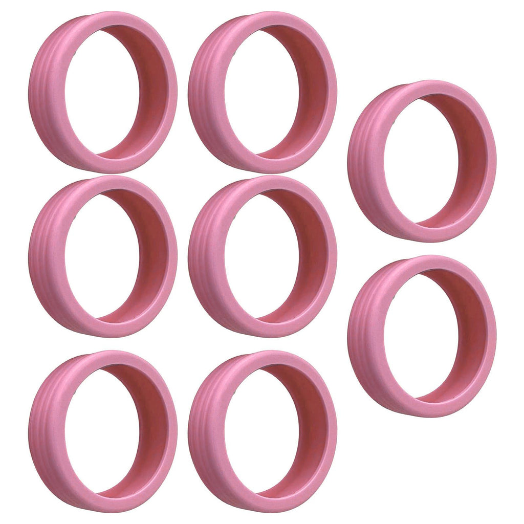 8PCS Luggage Suitcase Wheels Covers Noise Canceling Shock Absorbing Trolley Case Silicone Caster Protection Cover Pink