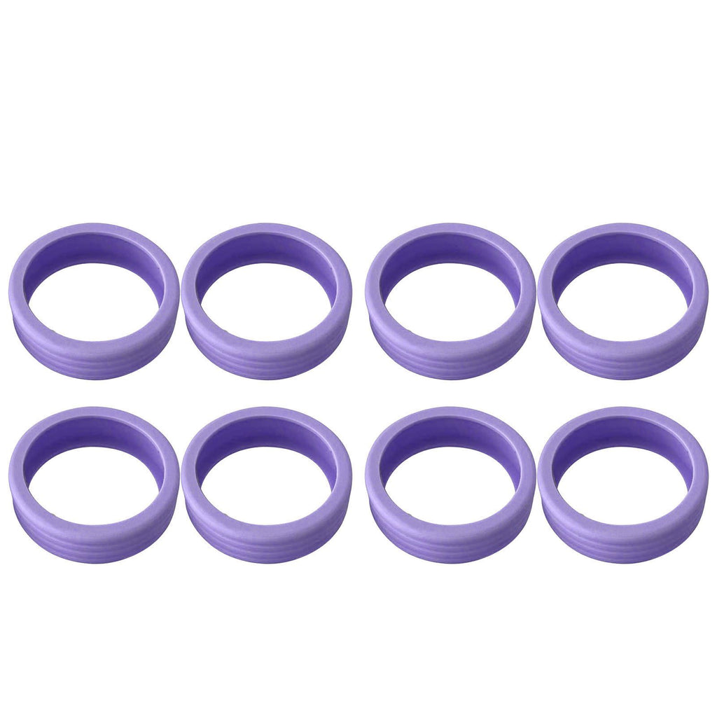8PCS Luggage Suitcase Wheels Covers Noise Canceling Shock Absorbing Trolley Case Silicone Caster Protection Cover Purple