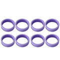 8PCS Luggage Suitcase Wheels Covers Noise Canceling Shock Absorbing Trolley Case Silicone Caster Protection Cover Purple