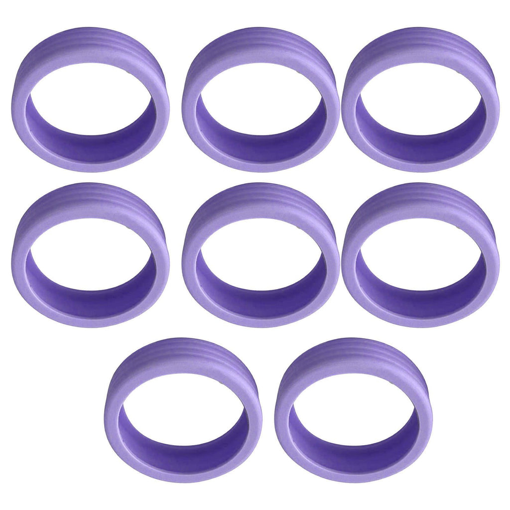 8PCS Luggage Suitcase Wheels Covers Noise Canceling Shock Absorbing Trolley Case Silicone Caster Protection Cover Purple