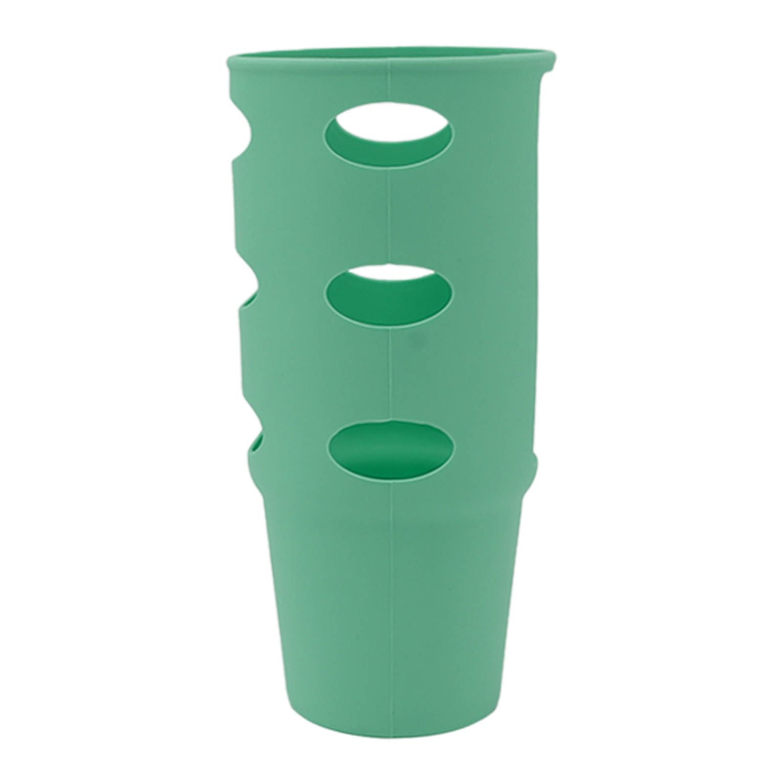 Cup Protector Sleeve Slip Resistant All Wrapped Detachable Silicone Water Cup Boot for 30oz Cups Green