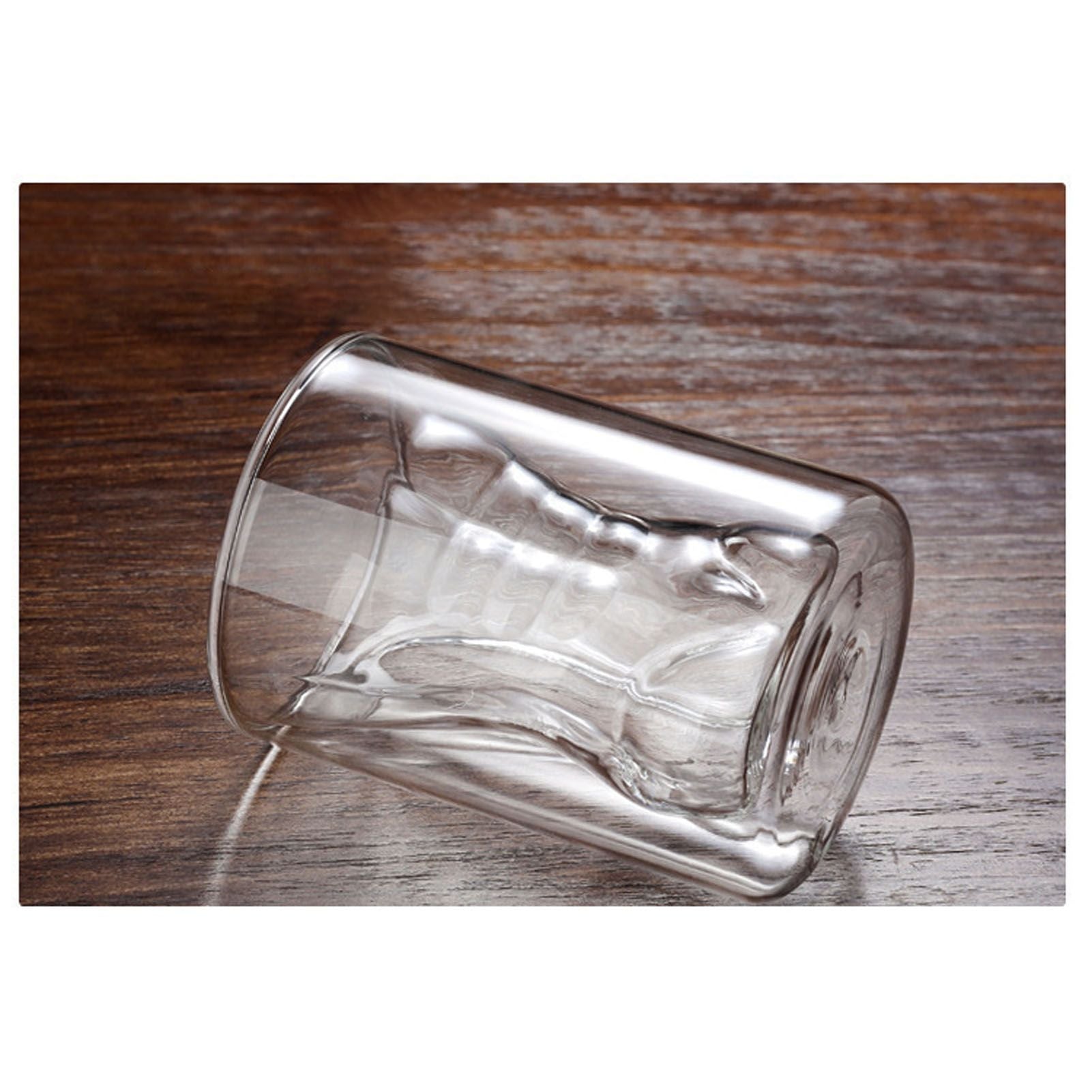 Body Shape Glass Cup Double Layer Beer Whisky Drinking Shot Glass for Party Gathering Bar Man Body Shaped