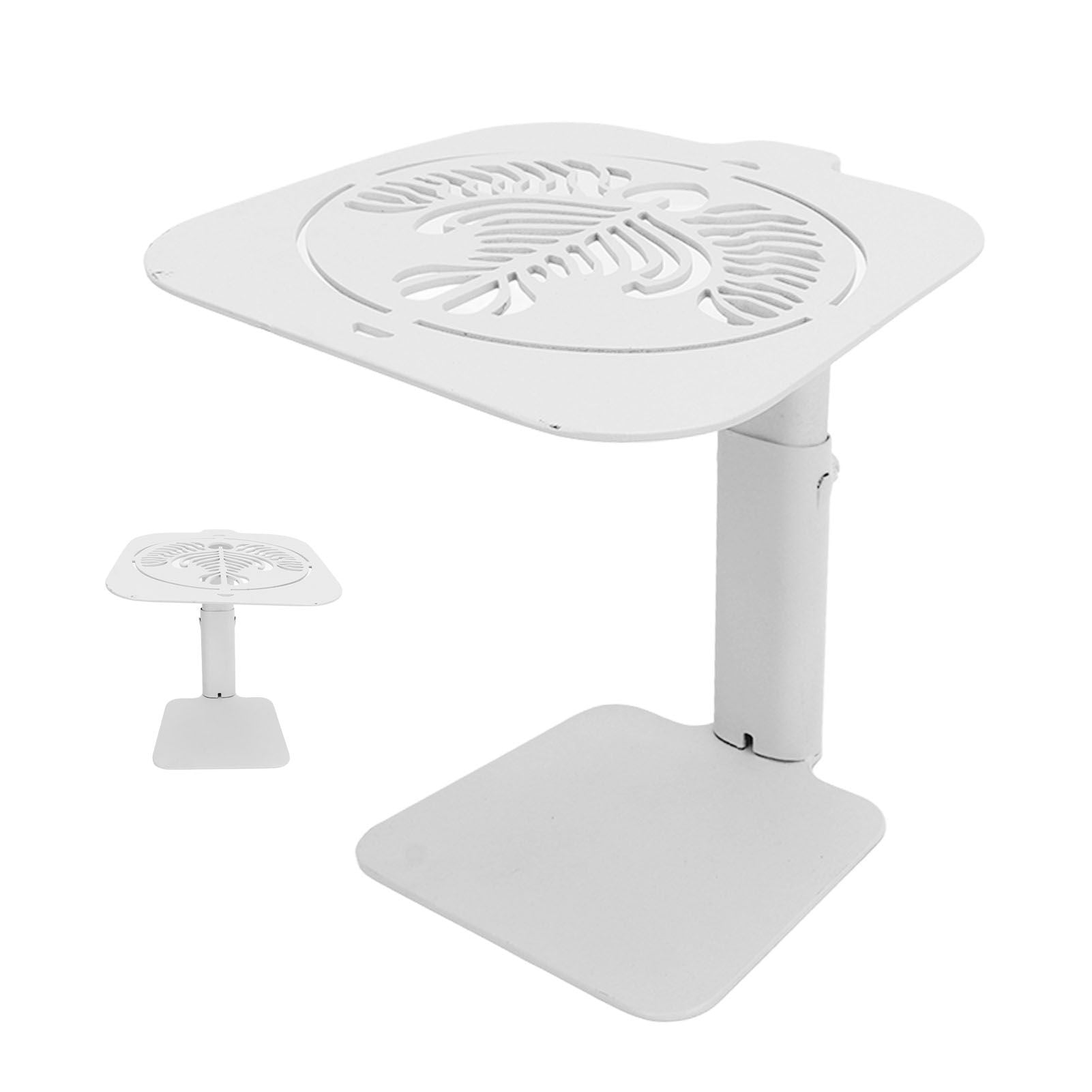Coffee Weighing Rack Carbon Steel Adjustable Height Waterproof Scale Rod Protection Stand for Coffee Machine White Latte Pattern