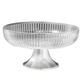 Fruit Plate Multifunctional Plastic Stylish Space Saving Decorative Snack Bowl for Candy Nuts Transparent
