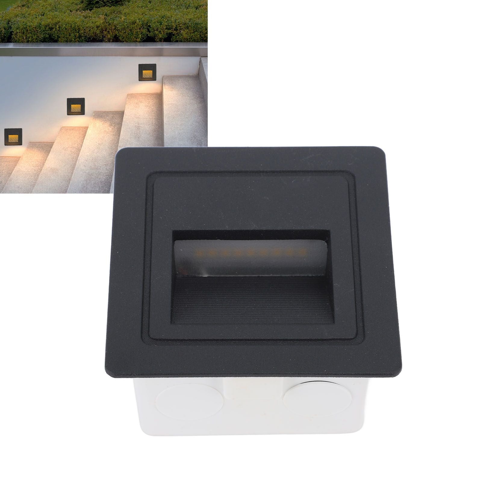 LED Step Light Decorative Energy Saving Warm Light 3000K Waterproof Step Light for Outdoor Indoor 110‑240V