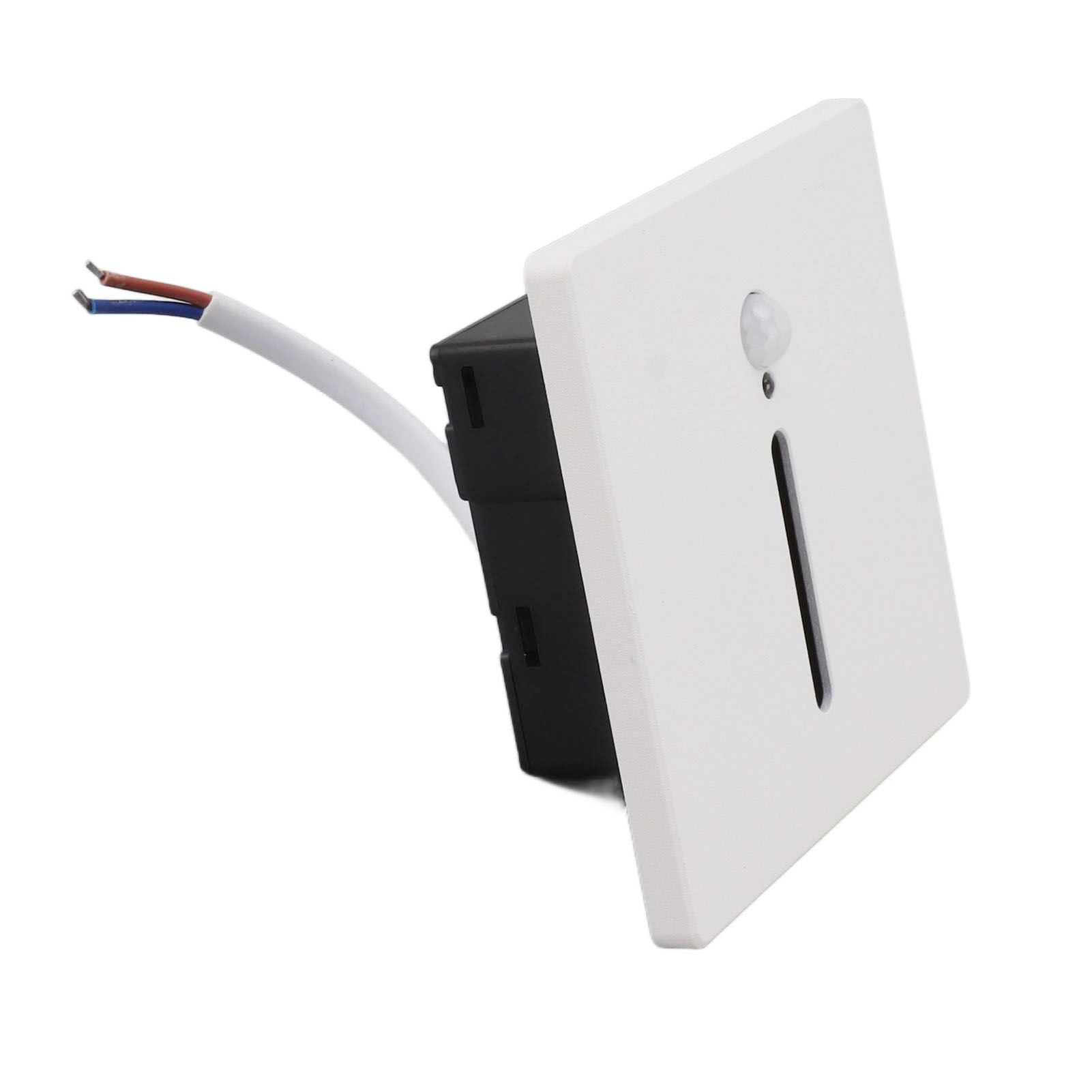 LED Step Light 3W Recessed Motion Seneor Dusk to Dawn Sensor 4000K Stair Light 110‑240V for Indoor Closet Hallway