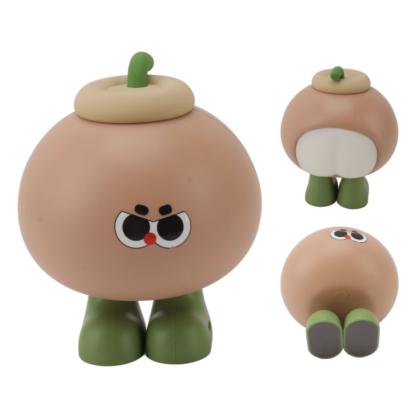 Fruit Silicone Nightlight USB Type C 500mAh 3 Level Brightness Tap Button Switch Cute Silicone Nightlight for Bedroom Coconut