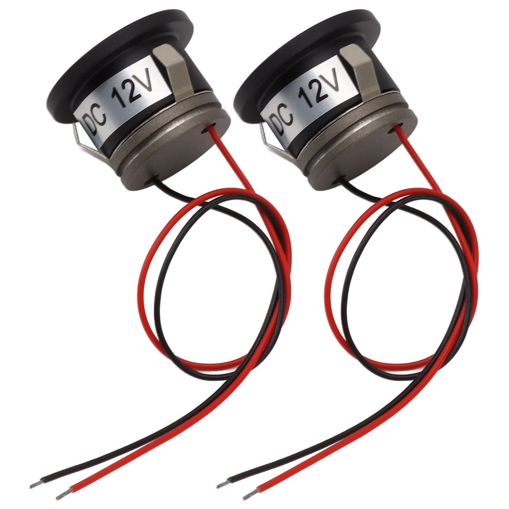 2PCS Recessed Mini LED Spotlight 15 Degrees 1 Watt 80LM Small LED Spotlight for Jewelry Showcase 12VDC