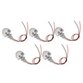 5PCS LED In Ground Well Light DC 12V 1W Mini Embedded Spotlight LED Deck Lamp for Jewel Cabinet Ceiling Stair Landscape
