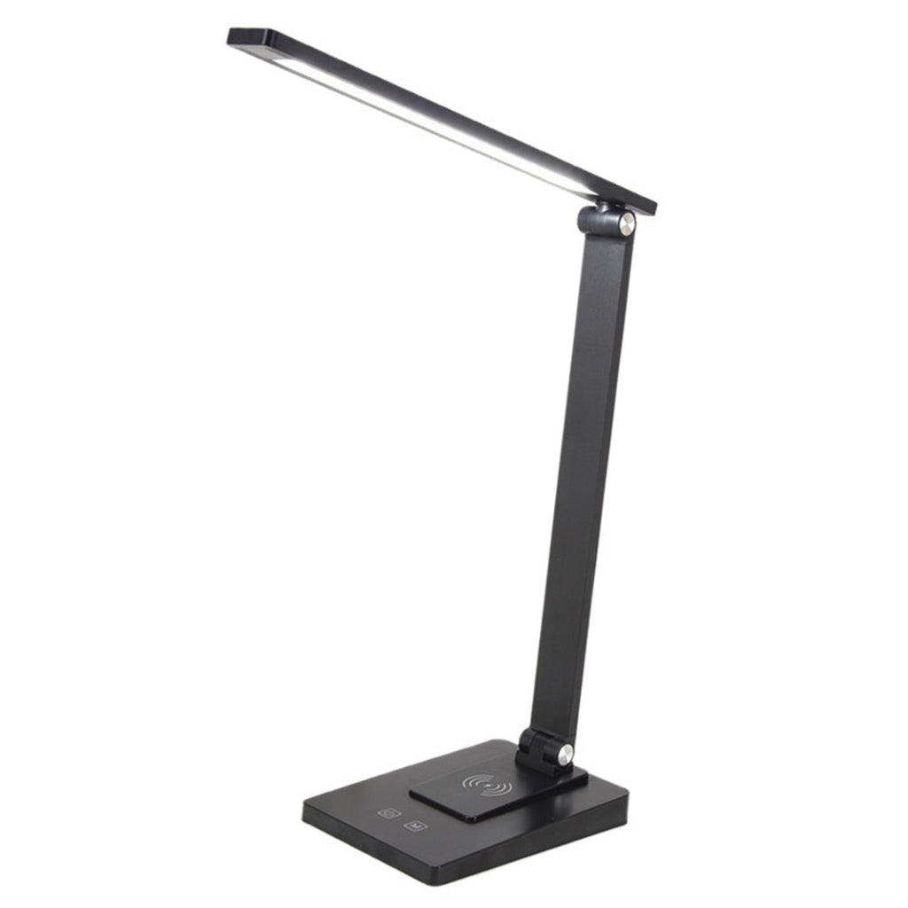 LED Desk Lamp with 3 Levels Brightness Eye Caring Office Reading Lamp Foldable Table Desk Lamp USB Wireless Charging 2500mAh Rechargeable Version
