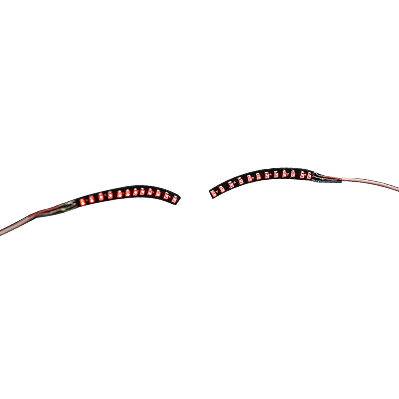 LED False Eyelashes Light Lightweight Stylish Reliable Luminous False Eyelashes Light for Party Bars Nightclubs Halloween Red