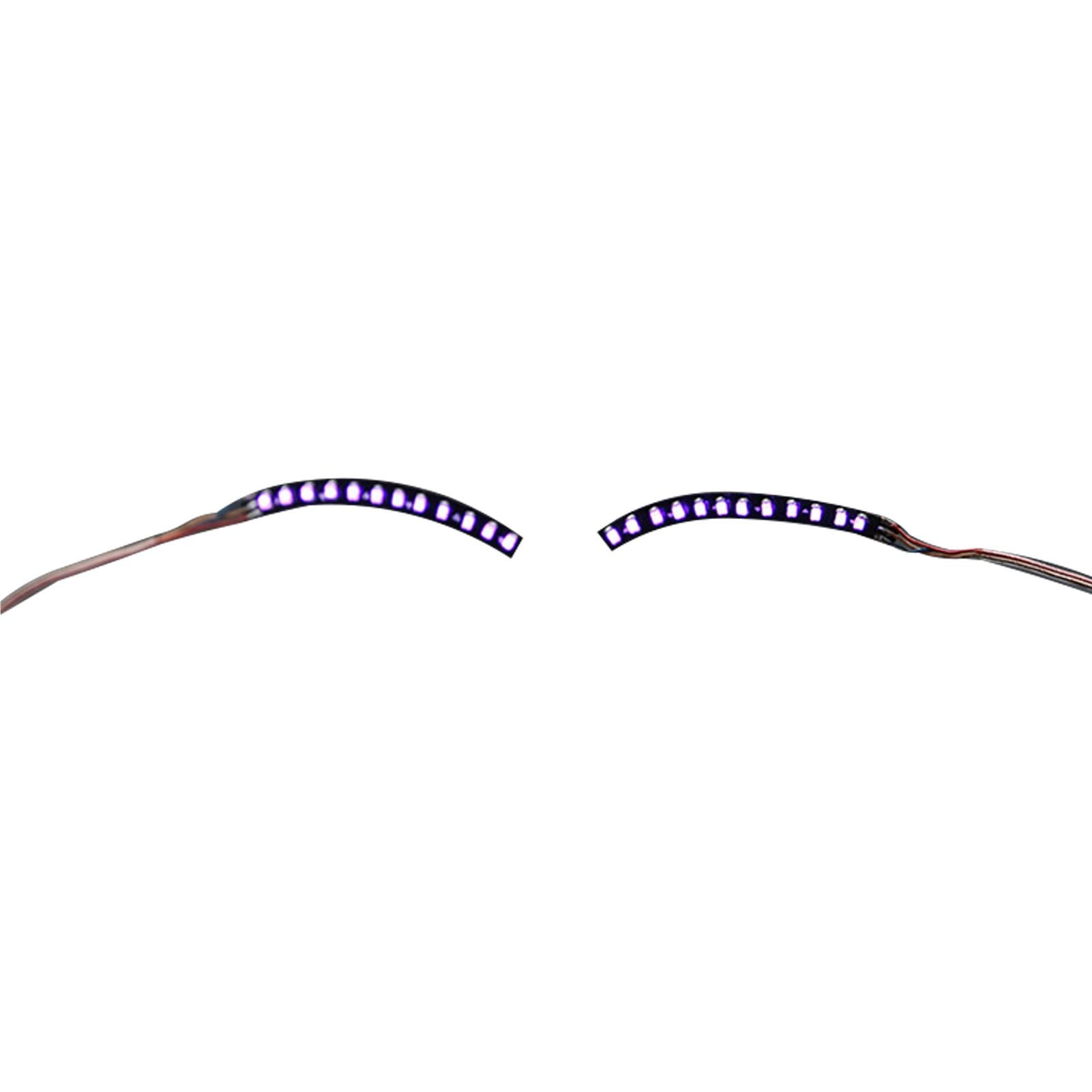 LED False Eyelashes Light Lightweight Stylish Reliable Luminous False Eyelashes Light for Party Bars Nightclubs Halloween Purple