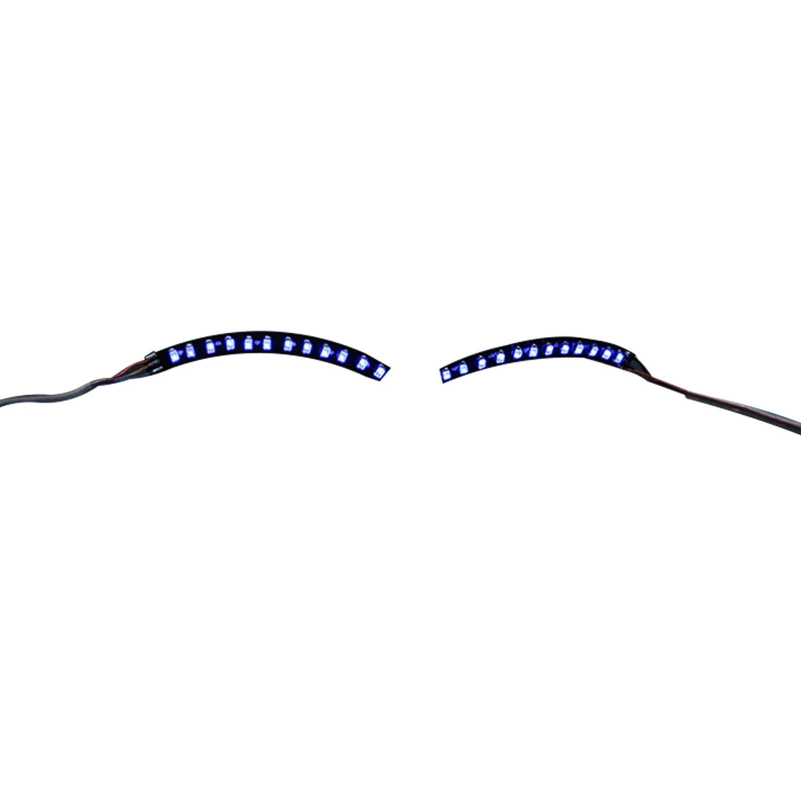 LED False Eyelashes Light Lightweight Stylish Reliable Luminous False Eyelashes Light for Party Bars Nightclubs Halloween Blue